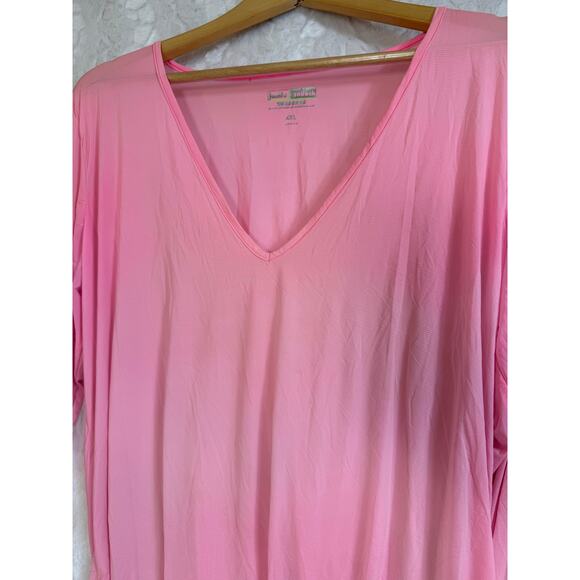 Jamie Sadock Sunsense UVP Long Sleeve V-Neck Lightweight Top Neon Pink Size XXL - Picture 10 of 13